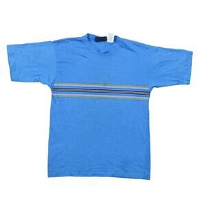 80's Vintage Apparatus Blue Cotton T-Shirt YOUTH L - Single Stitched USA Made